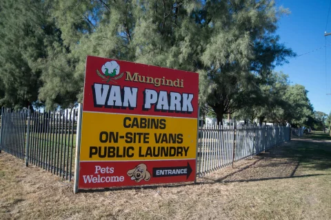 View of Mungindi Caravan Park